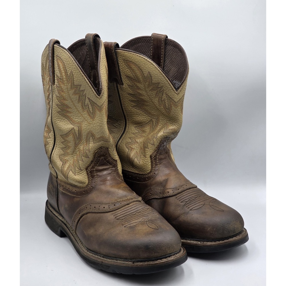 Justin Superintendent 11" Work Boots Men's 10.5 D Brown Soft Toe EH ASTM F2892